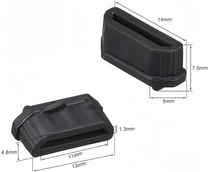 5Pcs Silicone HDMI Female Port Anti-dust Covers for Desktop Computers Laptops TV Projectors, Anti Dust Plugs Caps Covers Anti Dust Protector Black - size: HDMI