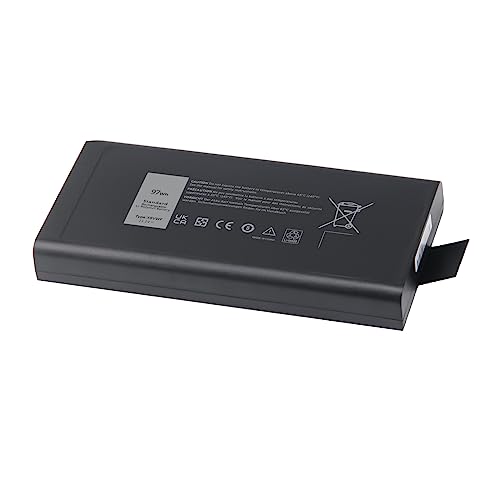 97Wh X8VWF CJ2K1 Battery for Dell Latitude 14 Rugged 5404 5414 E5404 7404 | for Latitude 7414 E7404 Series P45G P45G002 P46G P46G001 P46G002 DKNKD 5XT3V VCWGN XN4KN XRJDF YGV51 4XKN5 453-BBBE 453-BBBD - size: 8*4*1.6inch X8VWF