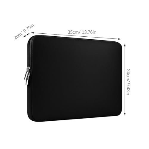ULTECHNOVO Comfy Neoprene Padded Laptop Sleeve Bag Zippered Case for 13 Inch Laptops Fit for / / - color: Black