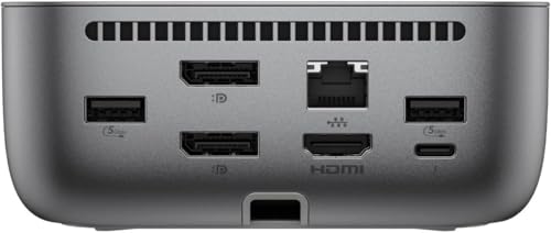 HP 100W G6 Thunderbolt 4 Universal Thunderbolt/USB-C Docking Station | Bundle with DKZ Hub, 9X472UT#ABA, Data Transfers to Any Brand Laptop, Single Cable for Charging - size: 1 Pack, style: 100W G6