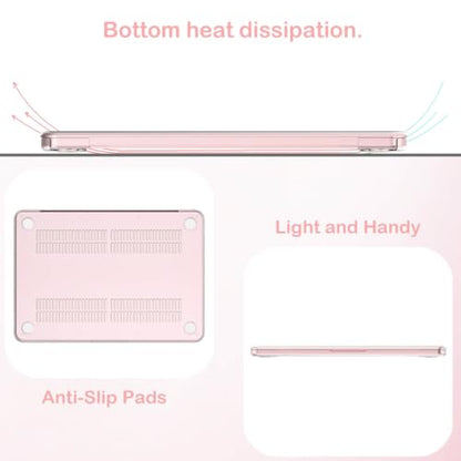 Feams for MacBook Neo 13 Inch Case 2026 A3404, Stylish Protective Clear Case Hard Shell Transparent Cover for MacBook Neo 13 Inch 2026 (A18 Pro Chip) with Keyboard Cover, Cute Cherry Bow - color: Cute Cherry Bow