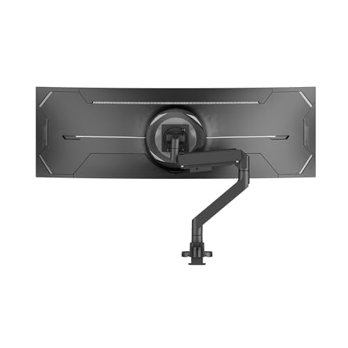 Vari Ultra-Wide Monitor Arm – VESA Compatible Monitor Mount for Flat & Curved Screens 57” & 59.4 lbs – Adjustable Arm with Tilt, Swivel, Rotation & Cable Management - size: Ultra-Wide Monitor Arm