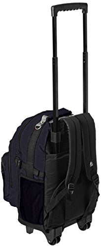 Everest Deluxe Wheeled Backpack, Navy, One Size - color: Navy