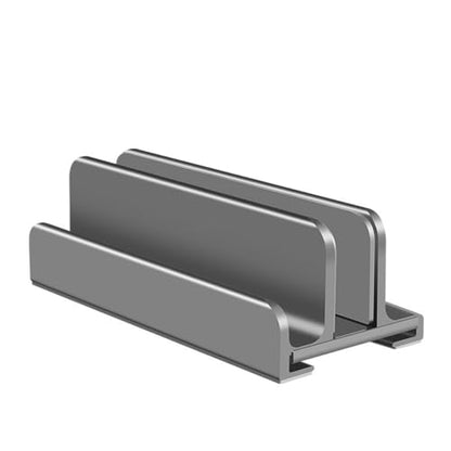 Vertical Laptop Stand,3-Slot Space-Saving Aluminum Desktop Stand Holder with Adjustable Dock Size for PC/Tablet/Phone(Gray 3 Slot)