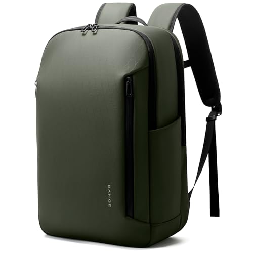 BANGE Business Smart Backpack for Men and Women，can holds 15.6 Inches Laptop Backpack, Waterproof Commute Work Travel Backpack, Flight Carry-On (green) - color: Green