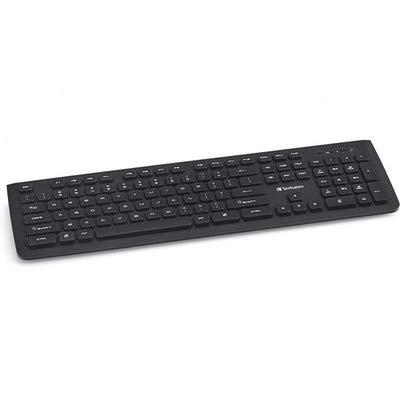 Verbatim 2.4Ghz Wireless Slimline Keyboard Plug and Play USB Receiver Compatible with PC, Laptop
