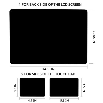 AIMSA Black 15 15.6 Inches Laptop Skin Sticker Decal, Personalized Reusable Waterproof Scratch Resistant Netbook Notebook PC Art Protector Skin Stickers - color: Cool Black