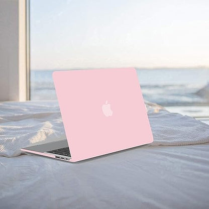 Anban for MacBook Pro 13 inch Case 2025 2024 2023 2022-2016 M2 M1,Baby Pink | Model A2338 A2251 A2289 A2159 A1989 A1708 A1706, Matte Plastic Laptop Hard Shell Case with Keyboard Cover & Screen Protector - color: Baby Pink