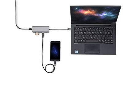 StarTech 6-in-1 USB-C Travel Dock, 4K HDMI, 100W PD, 3x USB Hub, SD, GbE | USB-C Multiport Adapter, Mini Dock for MacBook / Dell / Thinkpad / HP, Thunderbolt compatible - style: 6-IN-1 with SD