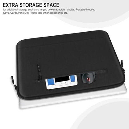 Laptop Case 15.6 Inch, Protective Computer Cover with Front Pocket | Laptop Sleeve, Water Resistant Durable Shockproof Laptop Carrying Bag Compatible for Lenovo, HP, Dell, Asus Notebook, Black - size: 15.6 Inch
