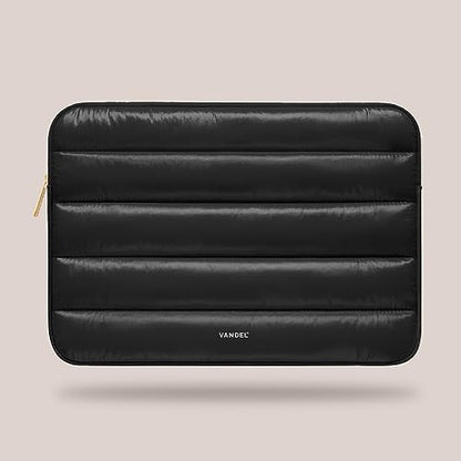 Vandel The Original Puffy Laptop Sleeve 13-14 Inch, Laptop Sleeve for Women | Protective Carrying Case Cover for MacBook Pro 14 in, MacBook Air 13 Inch, iPad Pro 12.9, Dell, Asus, HP - color: e. Shiny Black