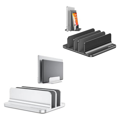 OMOTON Double Vertical Laptop Stand and 3-Slot Vertical Laptop Stand
