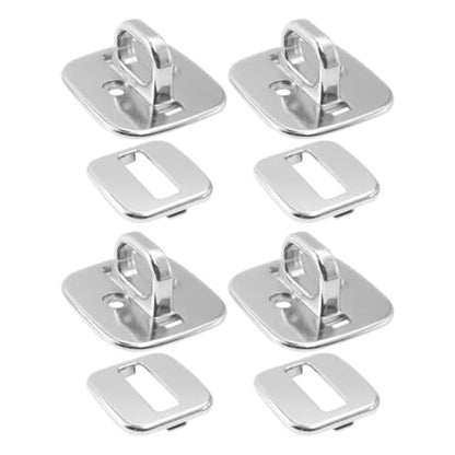 4pcs Zinc Alloy Laptop Security Anchor Base Plate for Keyed Cable Locks, Universal Compatibility with External Security Lock, for Study and Travel