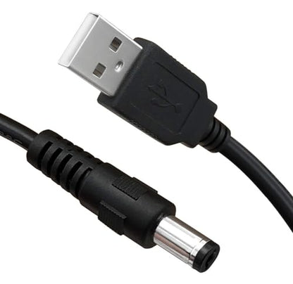 Moon lamp Charger Cord, USB to DC Plug Charging Cord Power Cord Compatible for LOGROTATE/Mydethun/BRIGHTWORLD LED 3D Moon Lamp