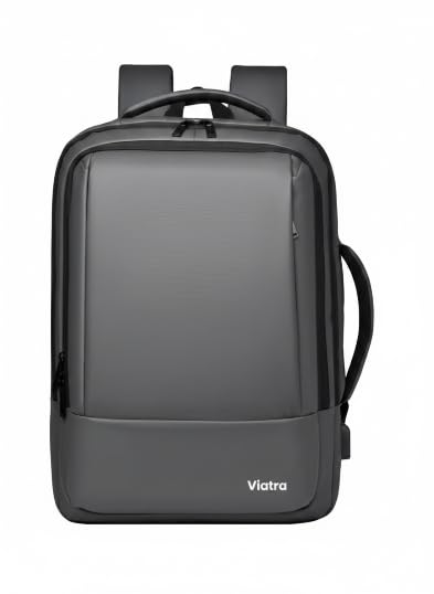 Laptop Backpack, Expandable Business Travel Bag, Water Resistant, USB Charging Port, Fits 15.6 Inch Laptop (Gray) - color: Gray