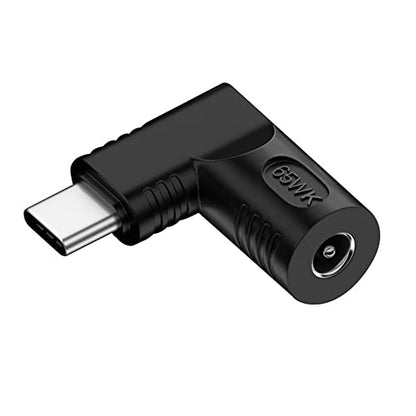 DC Jack 4.0x1.7mm Input to USB-C Type-C Angled 90 Degree Power Plug Charge Adapter for Laptop Phone - style: 4.0x1.7mm