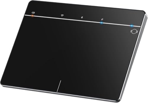 Wireless Trackpad Multi-Touch Surface Bluetooth Touchpad with High Precision Navigation for Windows10/11/Desktop/Laptop/Notebook Computer PC (MG3 Black) - color: MG3 Black