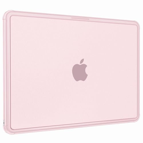 MOSISO Compatible with MacBook Air 13 inch Case M5 2026 M4 M3 M2 2025-2022 | A3449 A3240 A3113 A2681, Scratch-Resistant Shock-Absorbent Reinforced Hard Shell Cover for MacBook Air 13.6 Case, Pink - color: Pink