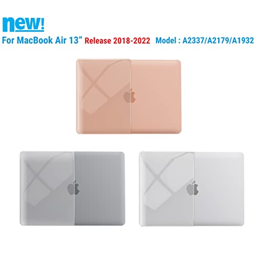 IBENZER Compatible with 2022 2021 2020 MacBook Air 13 inch case M1 A2337 A2179 A1932, Plastic Hard Shell Case for Mac Air 13 Retina Display with Touch ID, Crystal Clear, MMA-T13CYCL - color: Crystal Clear