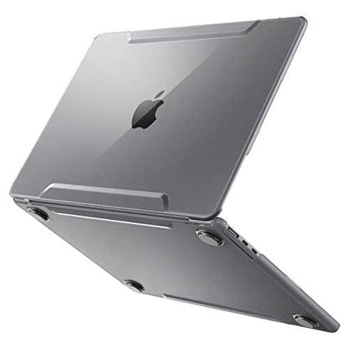 Spigen for MacBook Air 13 inch Case M5 (2026), MacBook Air 13 inch M4/M3/M2 (2025-2022), Thin Fit Transparent Protective Hard Shell Case Cover, 13.6 inch, A3449 A3240 A3113 A2681, Crystal Clear | Transparent Hard Case with Scratch Resistant Protection for
