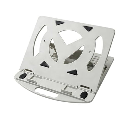Portable Laptop Stand for Desk, Office, Travel, Home | Ergonomic & Foldable, 7 Adjustable Angles, 360° Rotating, Cooling Vent Design, Lightweight