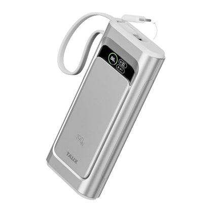 TALIX Laptop Power Bank, 20000mAh Portable Charger 190W Total Output, 3-Port Fast Charging (140W Max), Built-in USB-C Cable,High-Capacity External Battery Pack for MacBook,Dell,Computer,iPad,iPhone 17