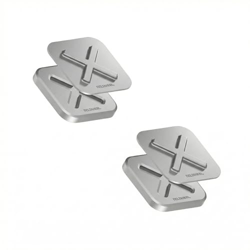 DELTAHUB HoldX Magnetic Mount - Universal Phone & External Drive Holder for Laptops, Desks | Strong Magnetic Stand for SSDs, HDDs & Mobile Device (Silver 2-Pack) - color: Silver 2-Pack