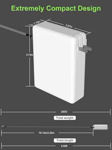 140W USB C AC Power Adapter Compatible with MacBook Pro 16 14 15 13 inch Mac Book Air 15" 13" iPad Pro (2025 2024 2023 2022 2020 M1 M2 M3 M4) Laptop Include USBC to USB-C Cable