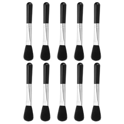 Camera Dusting Brush, Multifunction Cleaning Brush Keyboard Lens Pen Screen Lens Cleaner for Vinyl Records, LP Scan, SLR & Computer Screens,10 Pcs Black