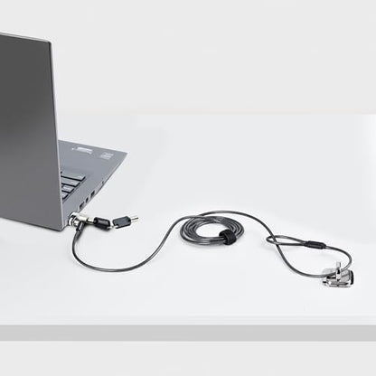 StarTech Nano Laptop Cable Lock, 6.6ft, TAA, Anti-Theft Keyed Lock (2m) | For EliteBook/2-1 Laptops, Steel Cable Lock For Laptop, Security Cable Locks Nano Slot Notebooks - size: Nano, style: Unique Keyed
