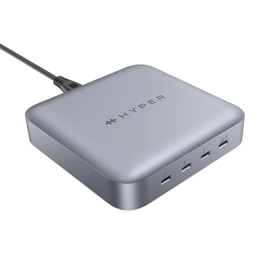 HyperDrive USB-C & Thunderbolt 4 Hub with Integrated GaN Power Source - Three Thunderbolt 4 Downstream Ports and One Upstream Port with 96W Passthrough Charging - style: 4-in-1