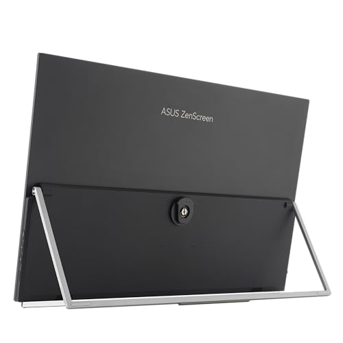 ASUS ZenScreen MB27ACF 27 Inch 1440p 100Hz USB-C Portable Monitor | USB-C PD 70W, C-clamp Arm, Speakers, Partition Hook, Kickstand, IPS, Subwoofer, Carrying Handle ,Display for MacBook and PC - style: ERROR:#N/A