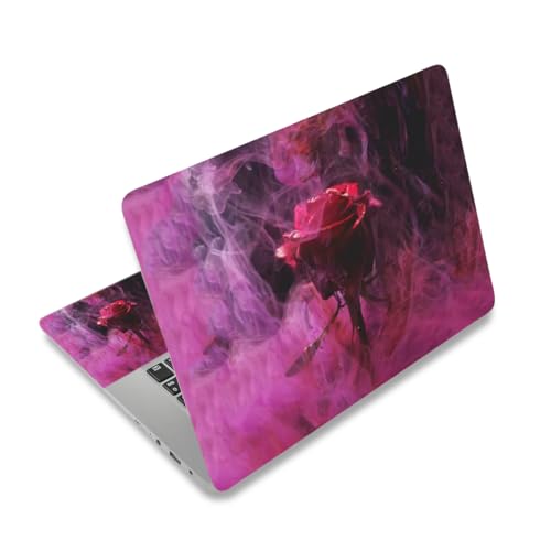 12.1 13 13.3 14 15.4 15.6 Inches Laptop Skin Sticker Decal Universal Vinyl Netbook Sticker Reusable Notebook PC Art Decal Protector Cover, Waterproof & Scratch-Resistant (Red Rose) - color: Red Rose