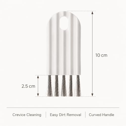 Bendable Keyboard Cleaning Brush, Soft-Bristle Crevice Cleaner | Flexible soft-bristle brush reaches keyboard gaps, cup-lid slots and narrow grooves for gentle everyday cleaning.