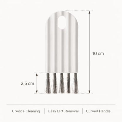Bendable Keyboard Cleaning Brush, Soft-Bristle Crevice Cleaner | Flexible soft-bristle brush reaches keyboard gaps, cup-lid slots and narrow grooves for gentle everyday cleaning.
