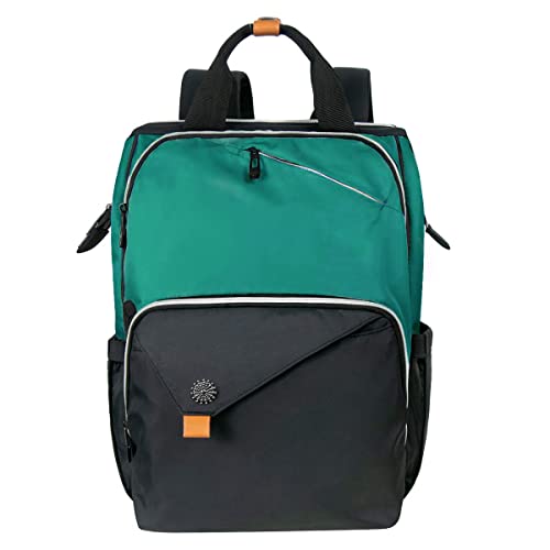 Hap Tim Womens Laptop Backpack, Travel Backpack for Women, Work bag, Nurse bag, Carry on Backpack, Nurses Week Gifts for Women（7651-MB） - color: Dark Green