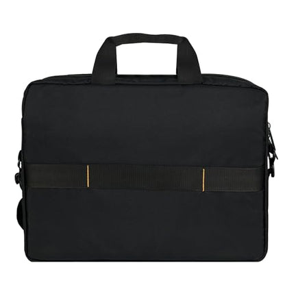 Amazon Basics 15.6 in Laptop Bag with Shoulder Strap and Handle, Large Capacity, Spacious Compartments, Black - size: 15.6 Inch, style: 1-pack