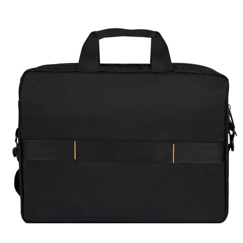Amazon Basics Laptop Tablet Carrying Case with Shoulder Strap and Grab Handles, 14-inch, Black, Compartments for Storage (Pack of 8) - size: 14 Inch (Pack of 8), style: 1-pack