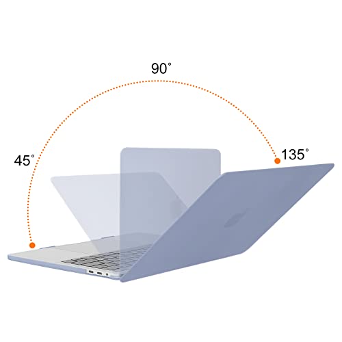 MOSISO Compatible with MacBook Pro 13 inch Case M2 M1, Lavender Gray | Plastic Hard Shell Case Cover 2026-2016A2338 A2251 A2289 A2159 A1989 A1708 A1706 with/without Touch Bar - color: Lavender Gray