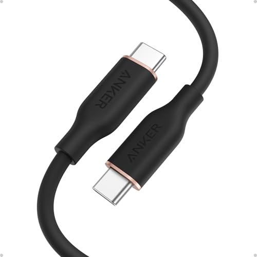 Anker USB C Cable, 240W Type C Fast Charging Cord (1-Pack, 3 ft, Black) | USB 2.0 for iPhone 17 / 16 / 15 Series, MacBook Pro 2020, and More - color: Black, size: 3FT