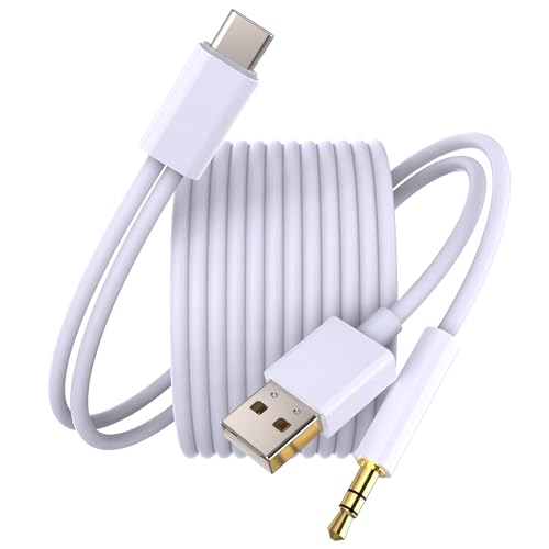LMUBOY 2-in-1 Aux to USB-C Cord for Old Car[No Buzzy],[MFi Certified] Type-C to 3.5mm Audio Aux Cable with Charging|USB C Male to Car Stereo Cable for iPhone 17/16/15, Galaxy S20-S25, Pixel 10-4 - style: USB-A Plug for Charging