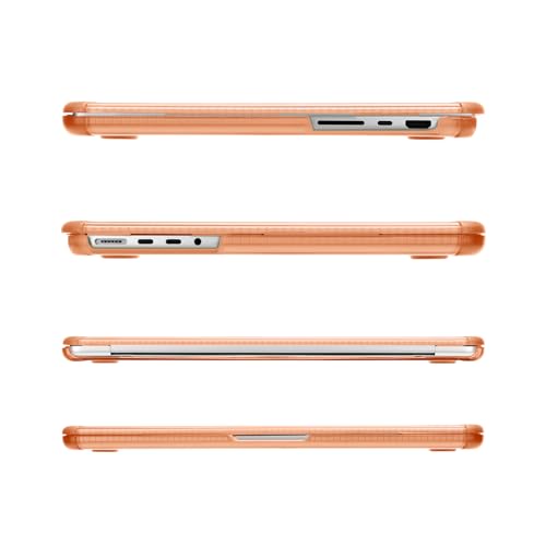 MOSISO Compatible with MacBook Pro 14 inch Case M5 M4 M3 M2 M1 2026-2021 | 3 in 1 Kit Anti-Crack Hard Shell with TPU Bumper, A3427 A3426 A3434 A3112 A3185 A3401 A2918 A2992 A2779 A2442, Cosmic Orange - color: Cosmic Orange