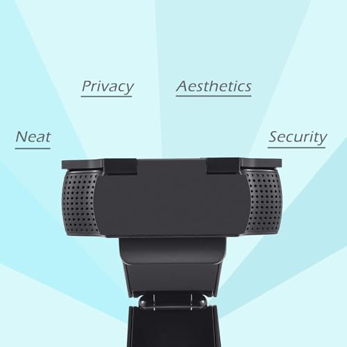 CloudValley Webcam Cover for Logitech C920x / C920 / C922x / C922 / C930e | C920x HD Pro Web Cam Compatible, Camera Cover Protects Lens & Security, Protect Your Visual Privacy, Black