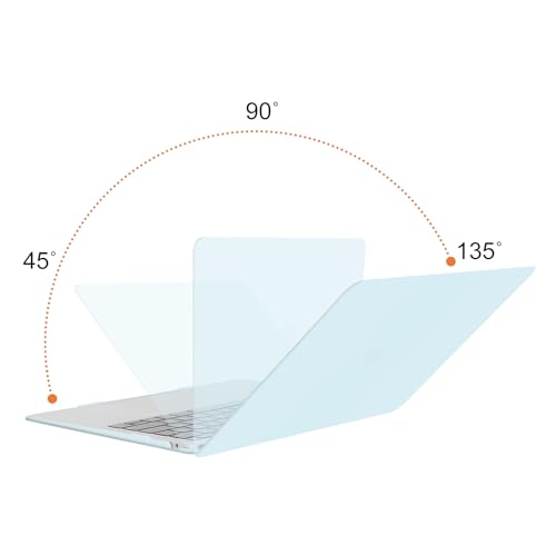 MOSISO Compatible with MacBook Air 13 inch Case M1 2022-2018 | Touch ID Plastic Hard Shell Cover Compatible with MacBook Air 13.3 inch Case, A2337 M1 A2179 A1932, Cloud Blue - color: Cloud Blue