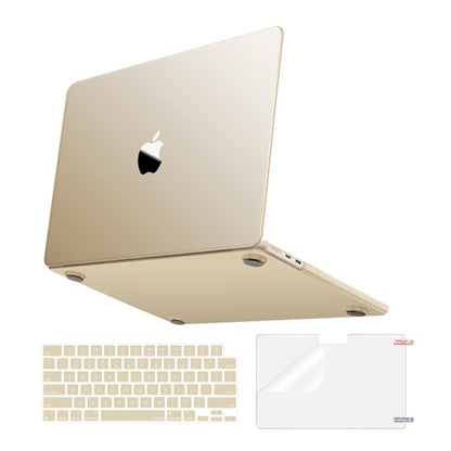 MOSISO Compatible with MacBook Air 15 inch Case M5 M4 M3 M2,Starlight Clear | 3 in 1 Kit Crack-Resistant&Fingerprints-Resistant Hard Shell Cover for 2026-2023 A3448 A3241 A3114 A294 - color: Starlight Clear