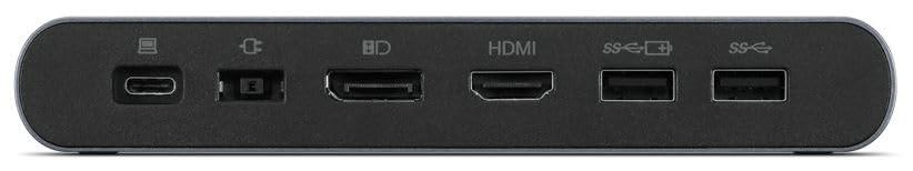Lenovo 40B30090US Docking Station USB-C Universal Business Dock, Dual Display: Includes USB-C Cable + Power Adapter + Zoomspeed Display Port Cable + Zoomspeed HDMI Cable + AOM Cleaning Cloth