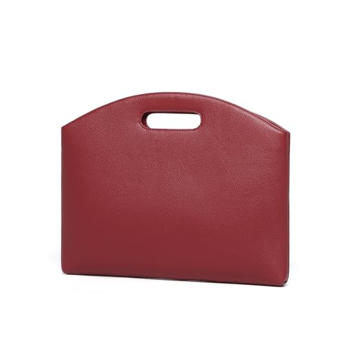 Official Document Computer Bag Stylishly Sleek with Multiple Compartments and Easy to Carry Design - color: Encore Red/Pu