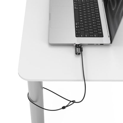 Compulocks Ledge Lock Adapter for MacBook Pro 16" M1,M2,M3, M4,M5 with Combination Cable Lock Silver - size: Combination Lock