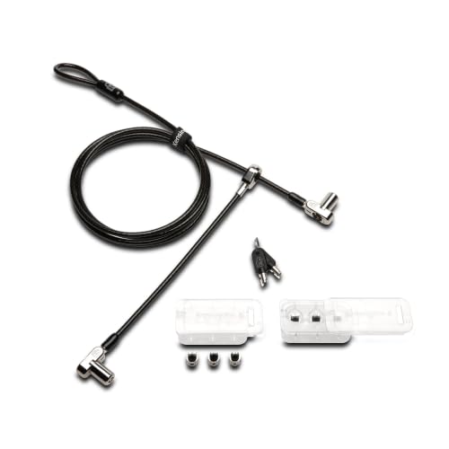 Kensington Universal 3-in-1 Keyed Cable Lock - Twin Lockheads for Laptops & Other Devices (K63380WW)