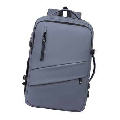 Business Travel Laptop Backpack Laptop Bag with USB Charging Port for Men Women Computer Bag for Laptop and Notebook - color: Gray